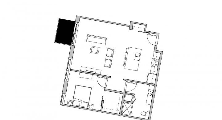 1 Bedroom 1 Bathroom Apartment for rent at SEVEN27 in Madison, WI