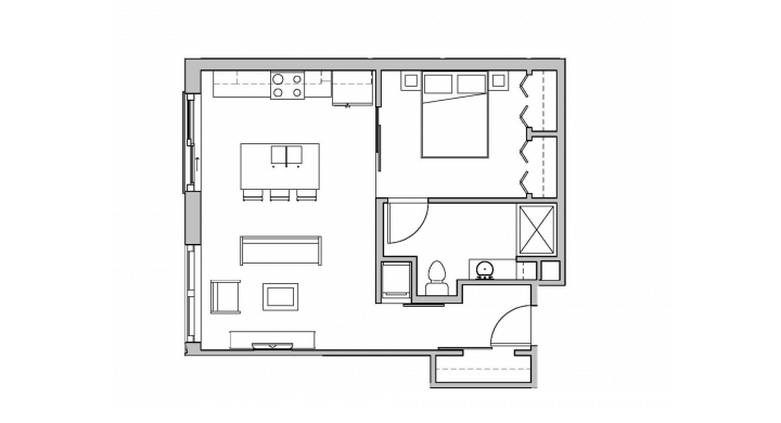 1 Bedroom 1 Bathroom Apartment for rent at SEVEN27 in Madison, WI