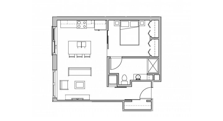 1 Bedroom 1 Bathroom Apartment for rent at SEVEN27 in Madison, WI