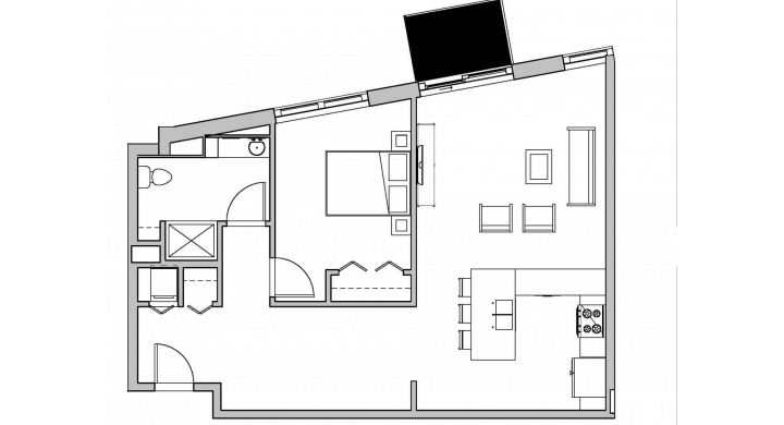 1 Bedroom 1 Bathroom Apartment for rent at SEVEN27 in Madison, WI