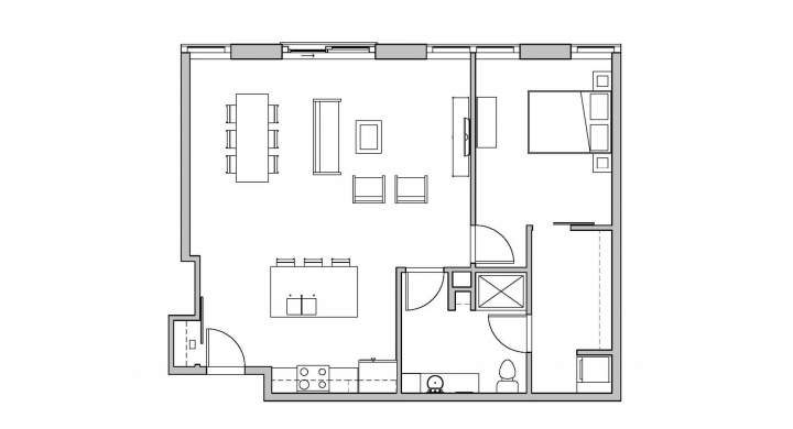 1 Bedroom 1 Bathroom Apartment for rent at SEVEN27 in Madison, WI