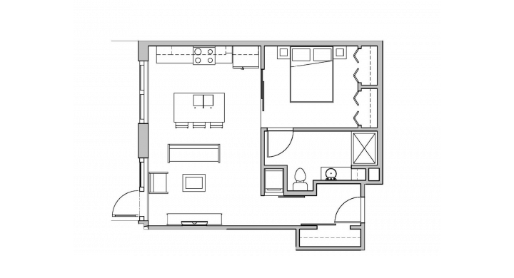 1 Bedroom 1 Bathroom Apartment for rent at SEVEN27 in Madison, WI