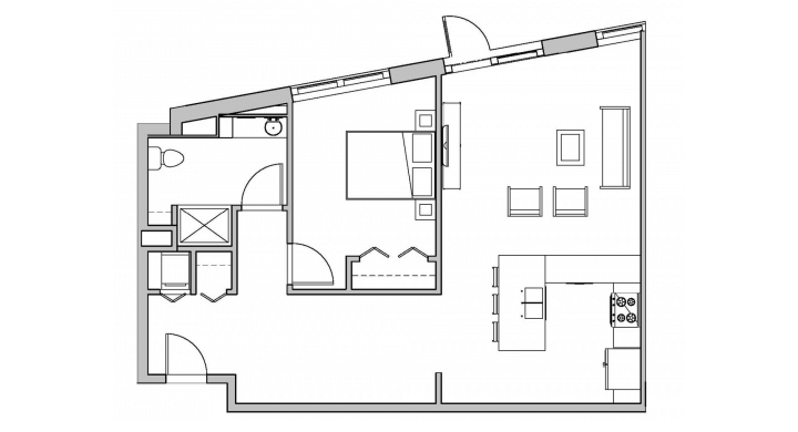 1 Bedroom 1 Bathroom Apartment for rent at SEVEN27 in Madison, WI