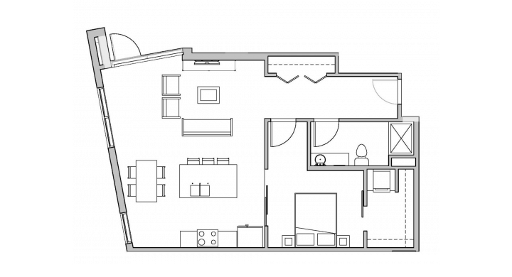 1 Bedroom 1 Bathroom Apartment for rent at SEVEN27 in Madison, WI