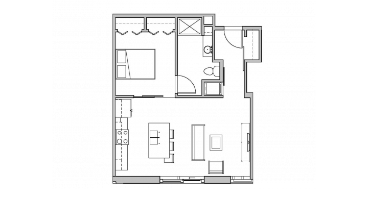 1 Bedroom 1 Bathroom Apartment for rent at SEVEN27 in Madison, WI