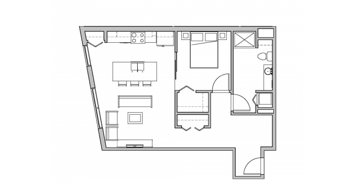 1 Bedroom 1 Bathroom Apartment for rent at SEVEN27 in Madison, WI