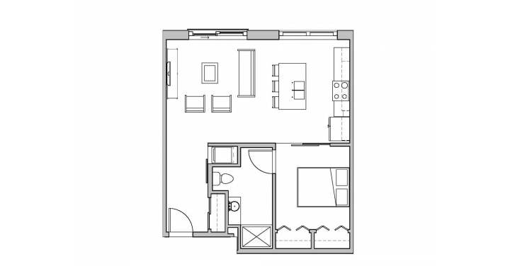 1 Bedroom 1 Bathroom Apartment for rent at SEVEN27 in Madison, WI