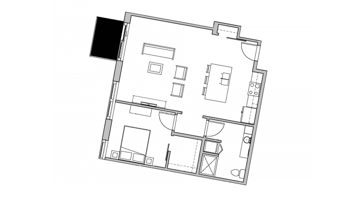 1 Bedroom 1 Bathroom Apartment for rent at SEVEN27 in Madison, WI