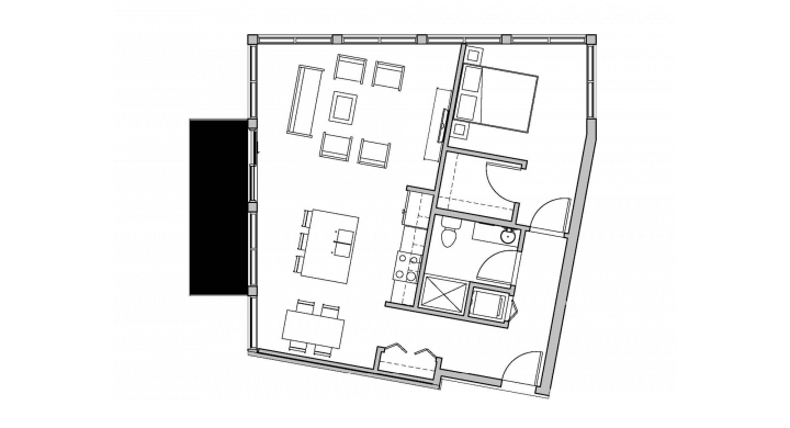 1 Bedroom 1 Bathroom Apartment for rent at SEVEN27 in Madison, WI