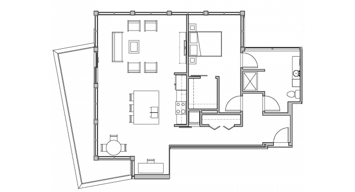 1 Bedroom 1 Bathroom Apartment for rent at SEVEN27 in Madison, WI