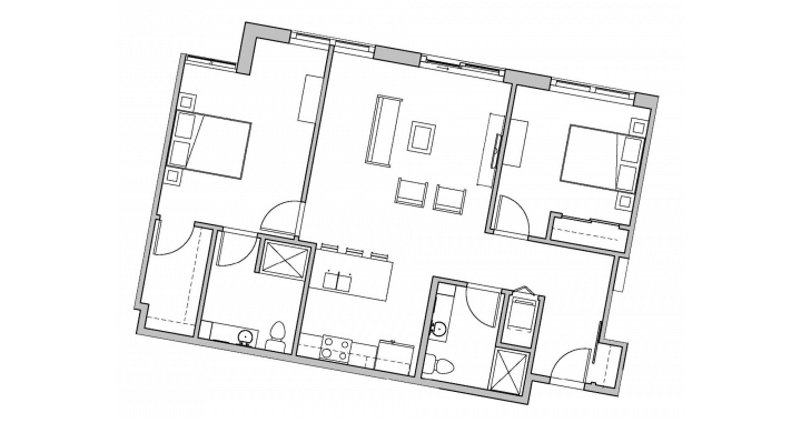 2 Bedrooms 2 Bathrooms Apartment for rent at SEVEN27 in Madison, WI