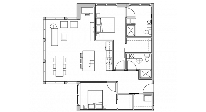 2 Bedrooms 2 Bathrooms Apartment for rent at SEVEN27 in Madison, WI