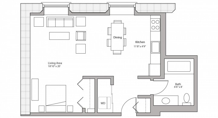 Studio 1 Bathroom Apartment for rent at Tobacco Lofts in Madison, WI