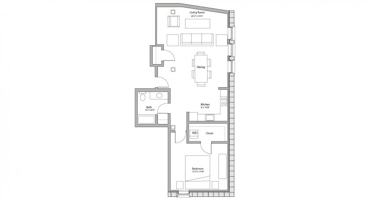 1 Bedroom 1 Bathroom Apartment for rent at Tobacco Lofts in Madison, WI
