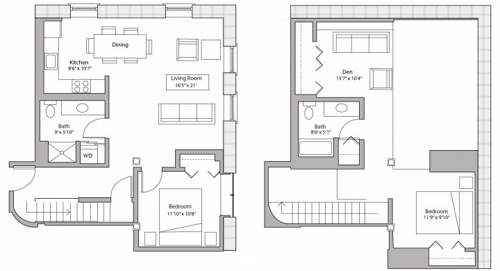 2 Bedrooms 2 Bathrooms Apartment for rent at Tobacco Lofts in Madison, WI