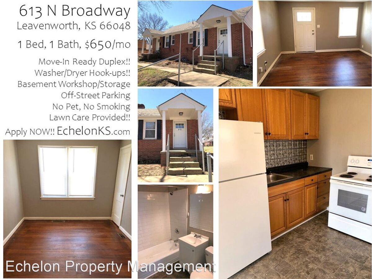 611 613 N Broadway Leavenworth, KS Apartment for Rent