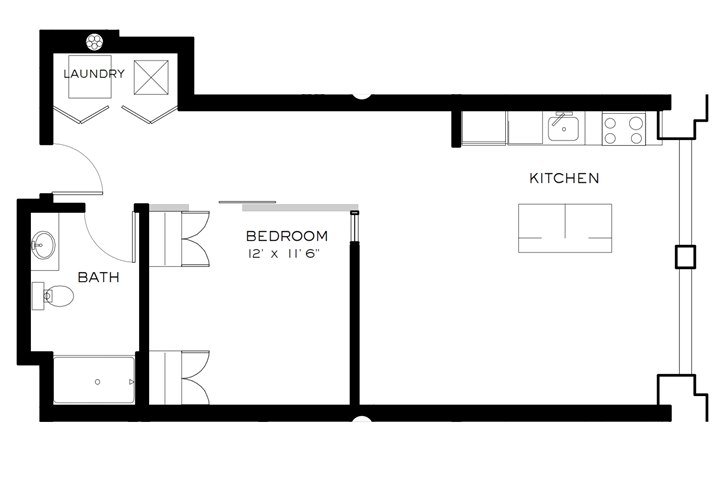 1 Bedroom 1 Bathroom Apartment for rent at Brix Apartment Lofts in Milwaukee, WI