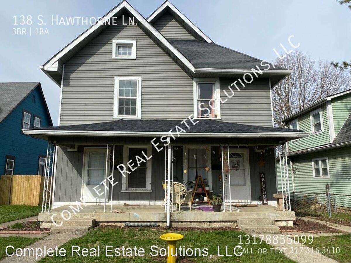 138 S Hawthorne Ln Indianapolis, IN House for Rent Rentable