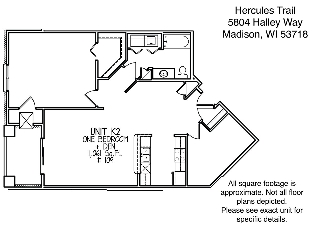 1 Bedroom 1 Bathroom Apartment for rent at Hercules Trail in Madison, WI