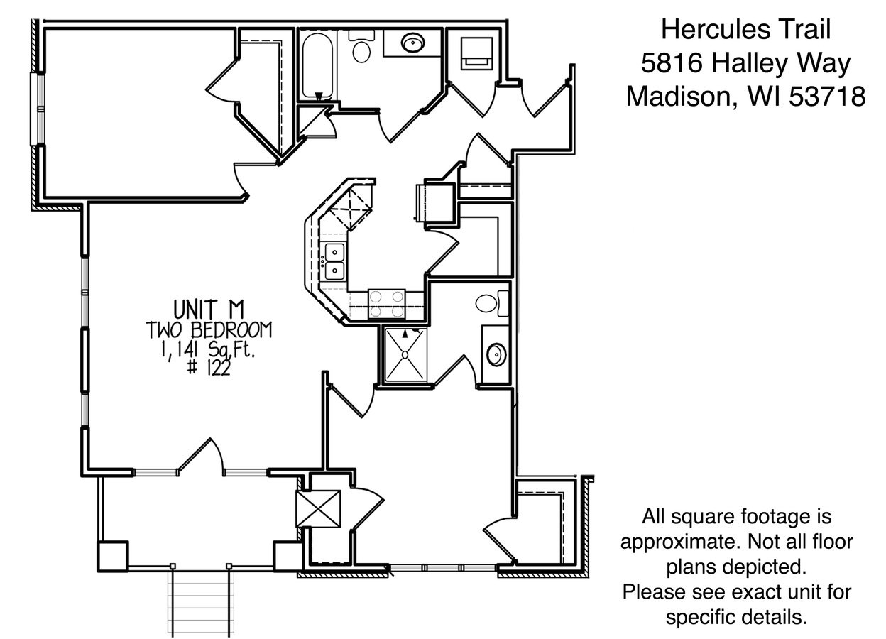 2 Bedrooms 2 Bathrooms Apartment for rent at Hercules Trail in Madison, WI