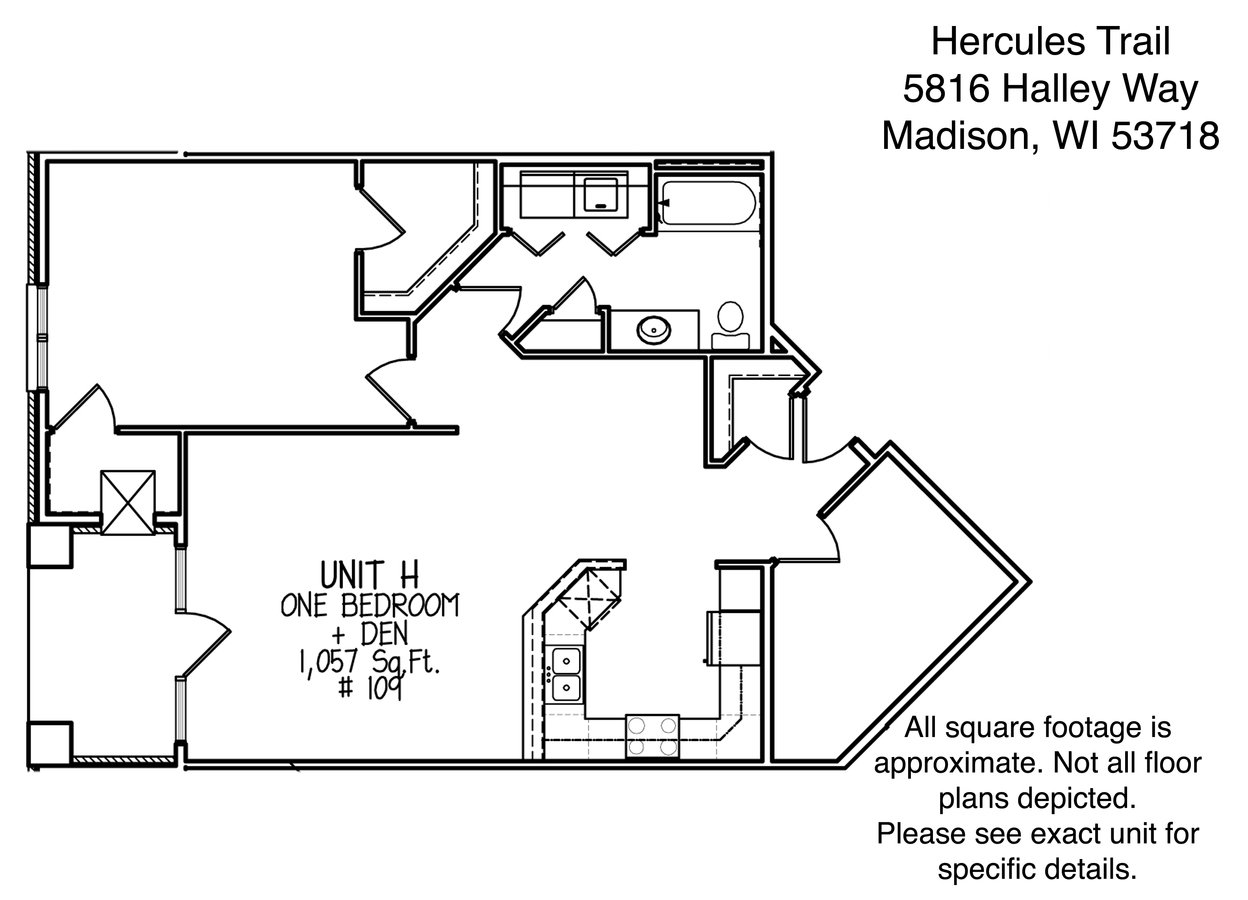 1 Bedroom 1 Bathroom Apartment for rent at Hercules Trail in Madison, WI