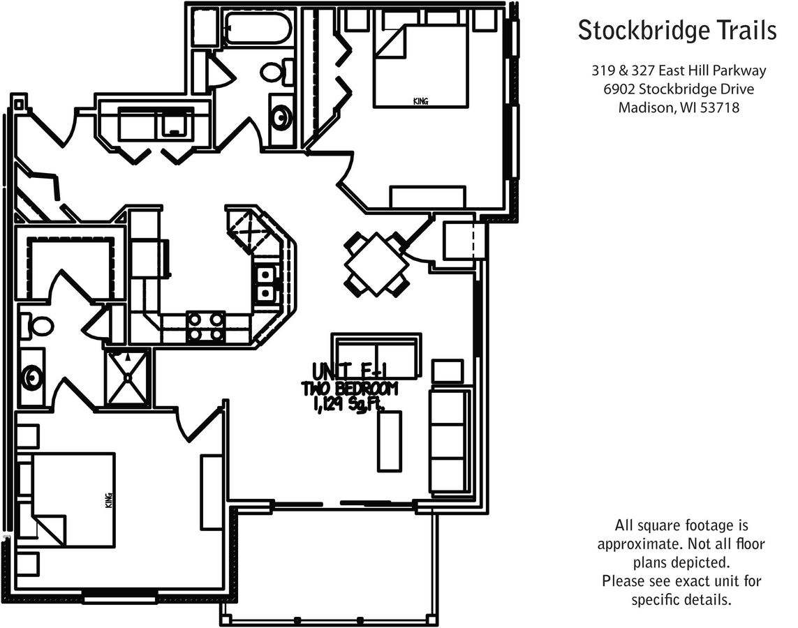 2 Bedrooms 2 Bathrooms Apartment for rent at Stockbridge Trails in Madison, WI