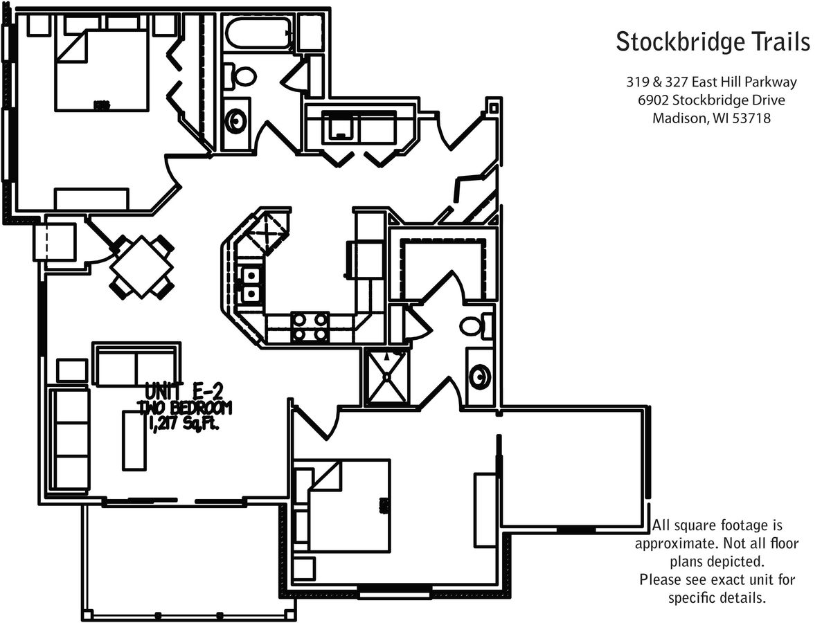 2 Bedrooms 2 Bathrooms Apartment for rent at Stockbridge Trails in Madison, WI