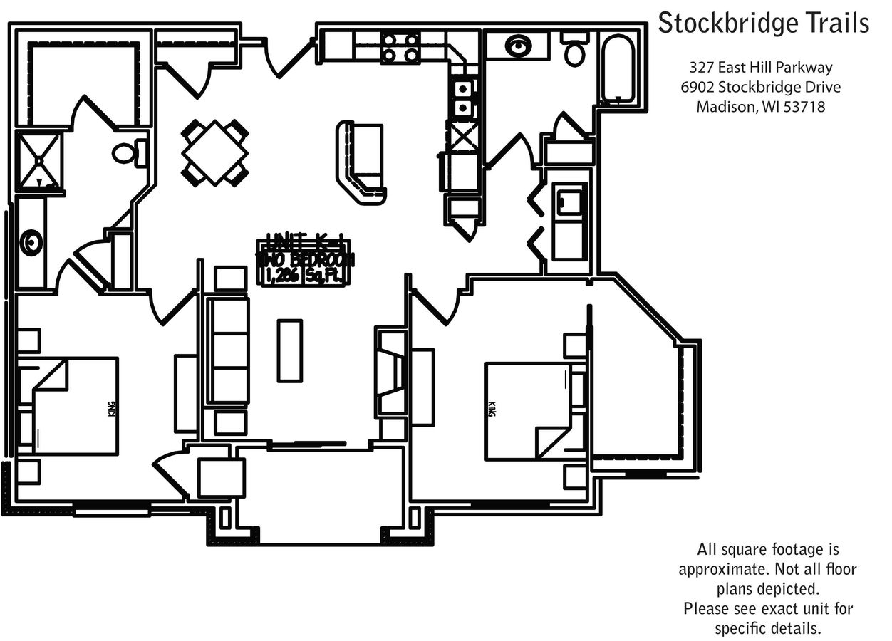 2 Bedrooms 2 Bathrooms Apartment for rent at Stockbridge Trails in Madison, WI