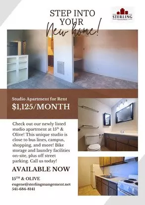 95 W 15th  # 35 Apartment for rent in Eugene, OR