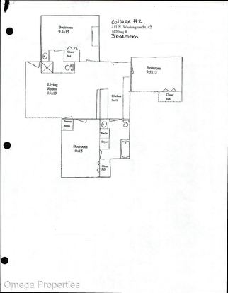 Cottage - 411 N. Washington Apartment for rent in Bloomington, IN