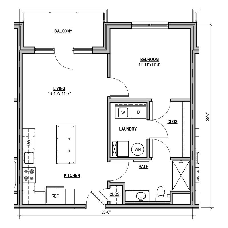 1 Bedroom 1 Bathroom Apartment for rent at Statesman in Franklin, WI