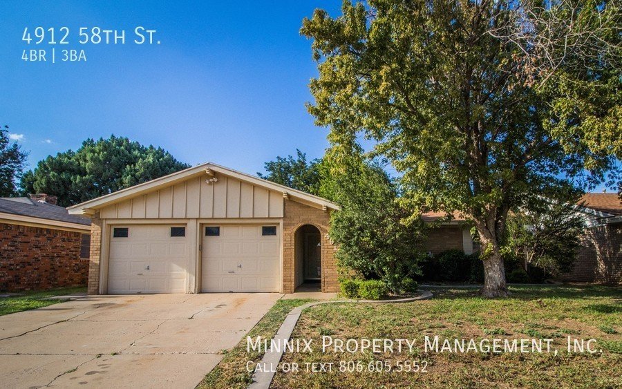 4912 58Th St Lubbock, TX House for Rent Rentable
