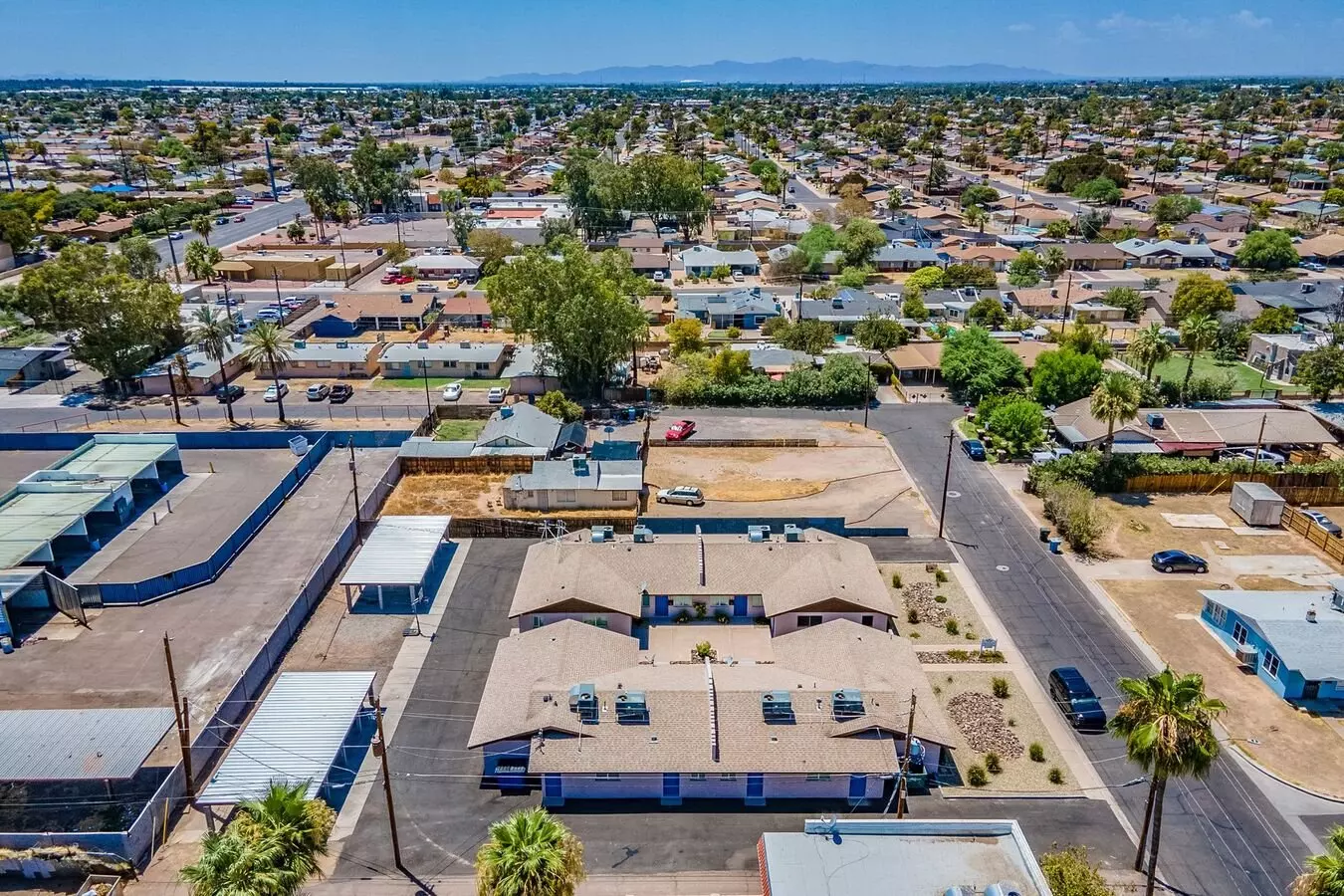 Aerial community view at Rovey Apartments.