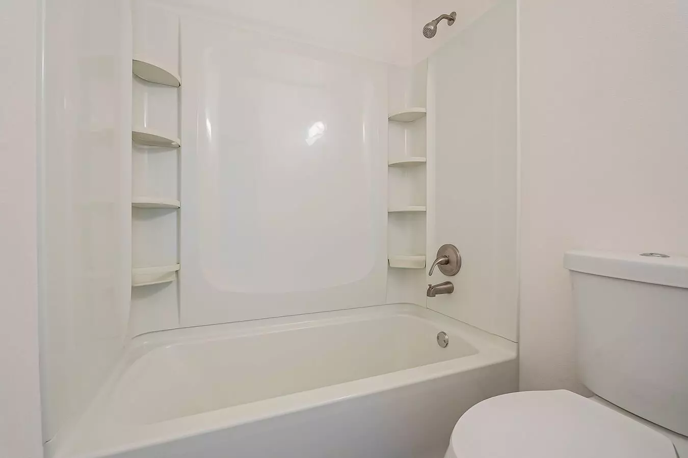 Apartment bathroom — representative home at Rovey Apartments.