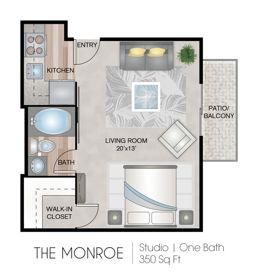 Studio 1 Bathroom Apartment for rent at Royal Crest Estates in Fall River, MA