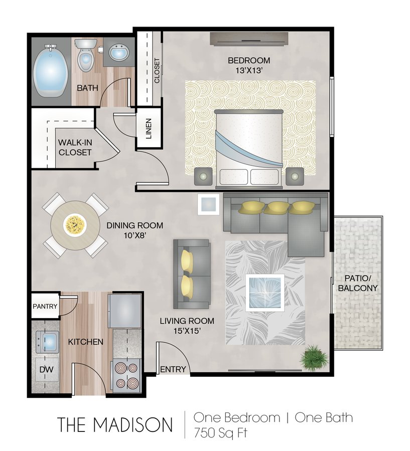 1 Bedroom 1 Bathroom Apartment for rent at Royal Crest Estates in Fall River, MA