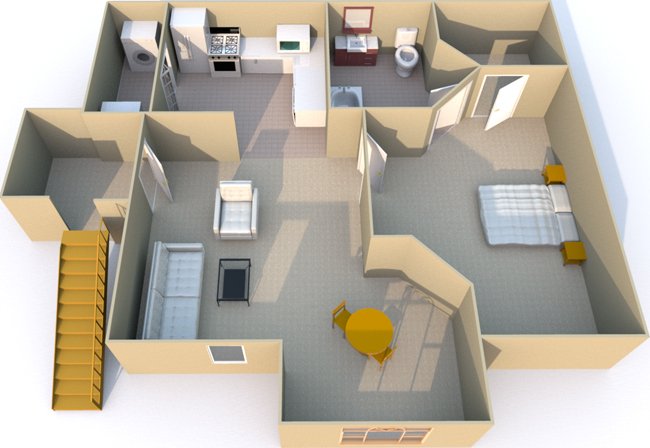 1 Bedroom 1 Bathroom Apartment for rent at Retreat at Mesa Hills in El Paso, TX