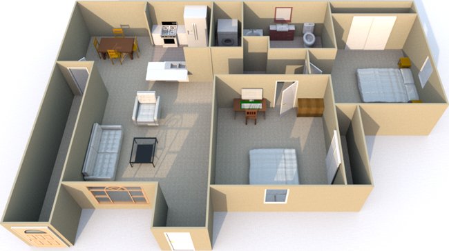 2 Bedrooms 1 Bathroom Apartment for rent at Retreat at Mesa Hills in El Paso, TX