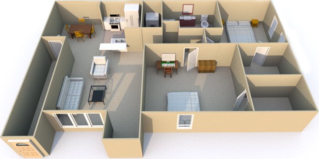 2 Bedrooms 1 Bathroom Apartment for rent at Retreat at Mesa Hills in El Paso, TX