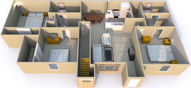 3 Bedrooms 2 Bathrooms Apartment for rent at Retreat at Mesa Hills in El Paso, TX