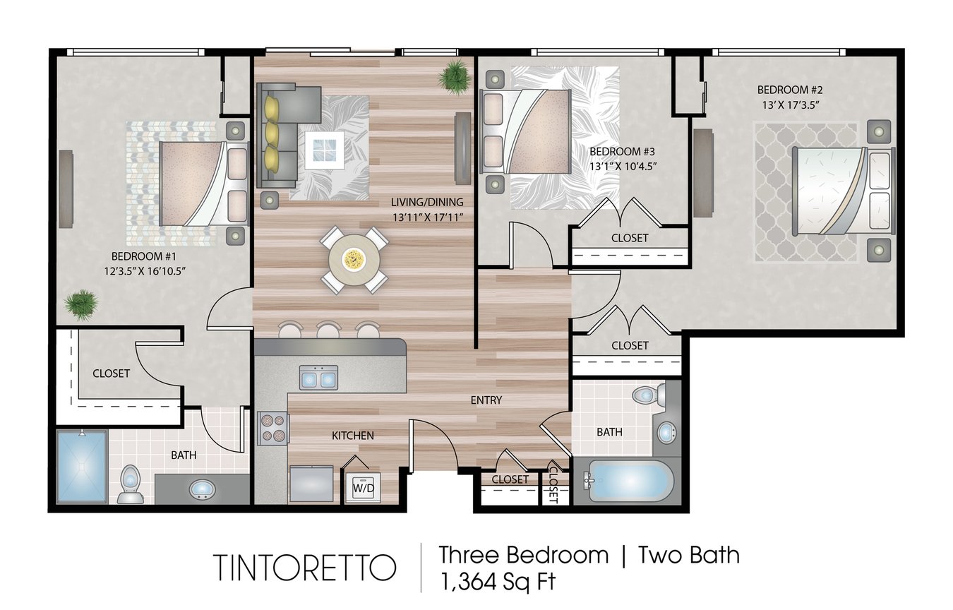 3 Bedrooms 2 Bathrooms Apartment for rent at Apex Manayunk in Philadelphia, PA