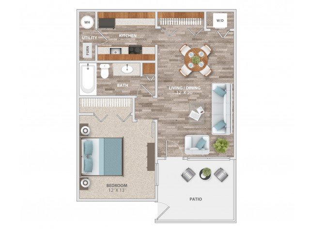 1 Bedroom 1 Bathroom Apartment for rent at Fieldpointe of St. Louis in St Louis, MO