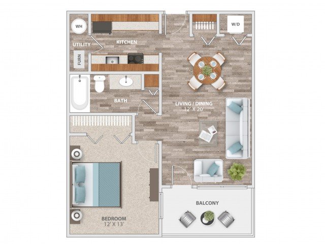 1 Bedroom 1 Bathroom Apartment for rent at Fieldpointe of St. Louis in St Louis, MO