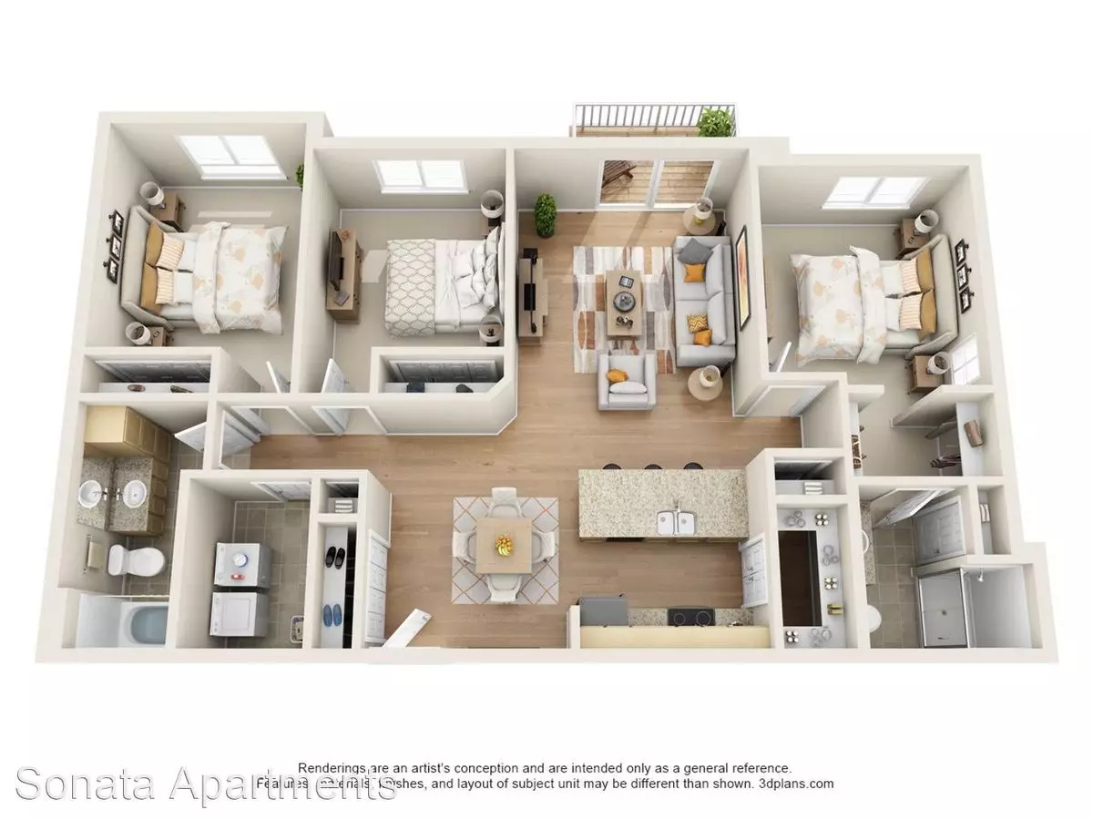 2 of 3 Sonata - Bldg 1 Apartment for rent in Grand Forks, ND