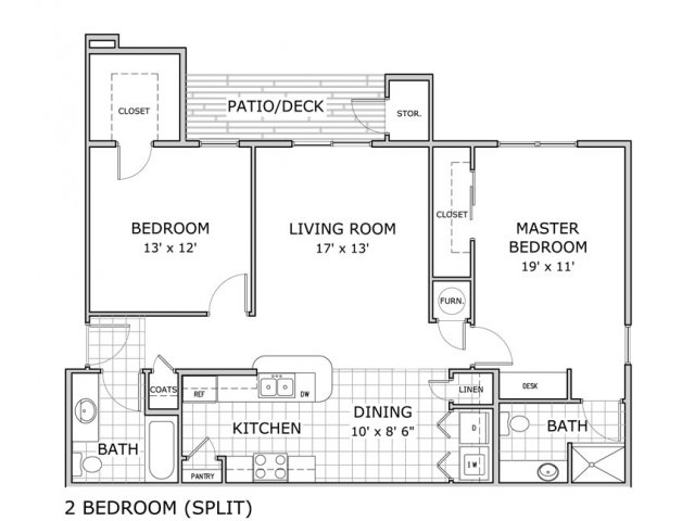 2 Bedrooms 2 Bathrooms Apartment for rent at Hawthorn Suites Apartments in Springfield, MO
