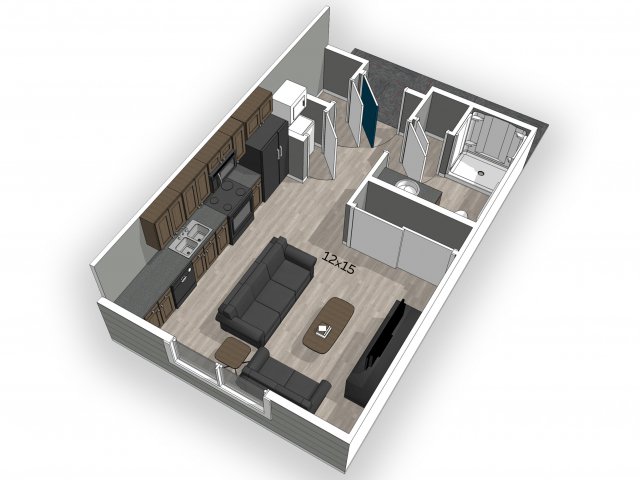Studio 1 Bathroom Apartment for rent at The Falcon in Springfield, MO