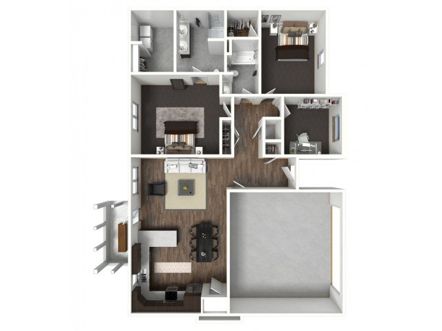 2 Bedrooms 2 Bathrooms Apartment for rent at Black Rock in Nixa, MO