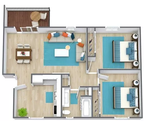 Corinth Garden Apartment for rent in Prairie Village, KS