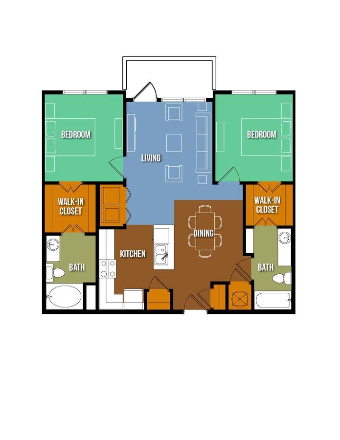 2 Bedrooms 2 Bathrooms Apartment for rent at Urban Crest Lake Jackson in Lake Jackson, TX