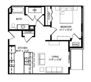 1 Bedroom 1 Bathroom Apartment for rent at Cornerstone in Madison, WI